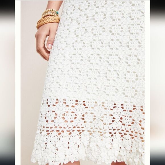 Anthropologie Brittania Crochet Midi Dress - Picture 10 of 11